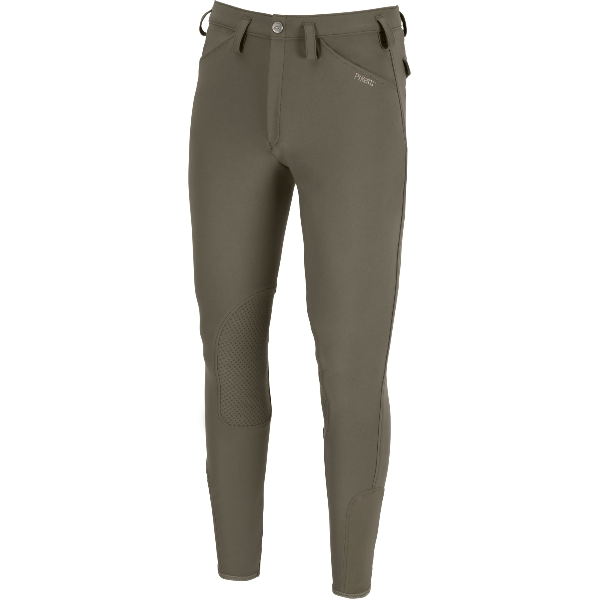 Pikeur Mens Rodrigo Full Seat Grip Knee Patch Breeches 147604 479 - Mud